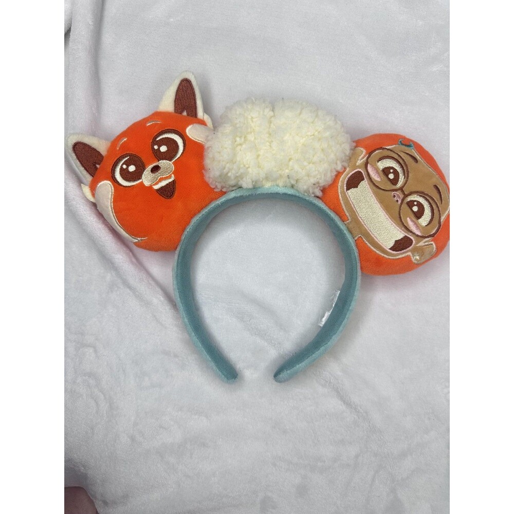 Disney Headband Womens One Size Multicolor Panda Power Turning Red Plush Ears